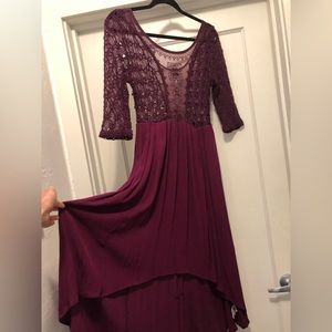 High-low Flowy Free People Dress
